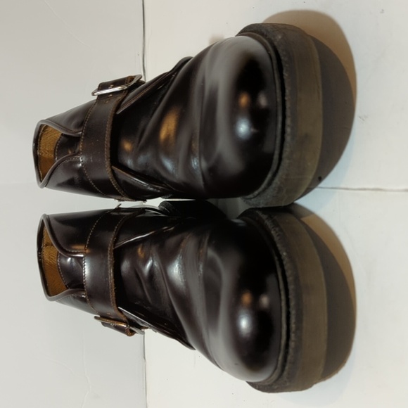 J. Crew monk strap made in Italy leather size 41 dark brown leather - Picture 2 of 15